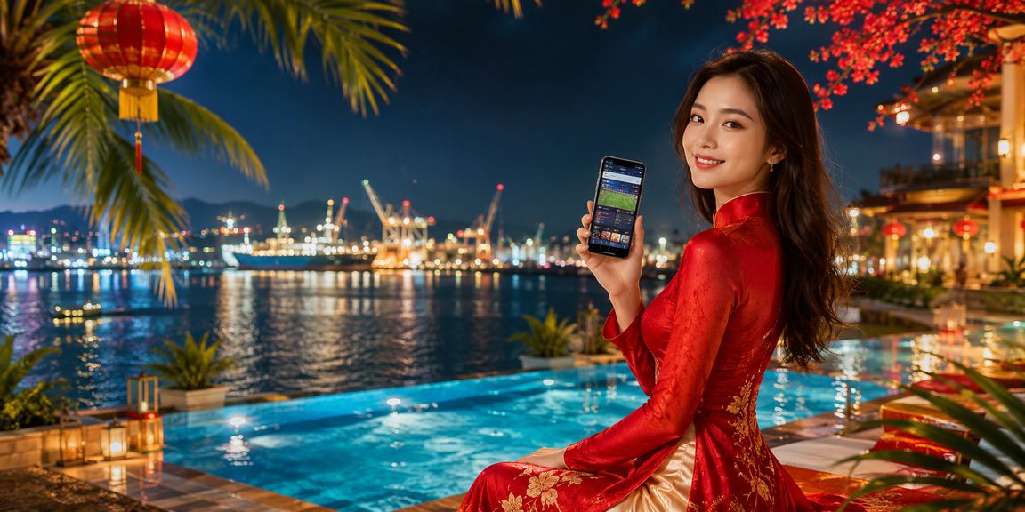 Người dùng tại Hải Phòng thực hiện giao dịch thanh toán cá cược thể thao trên điện thoại di động